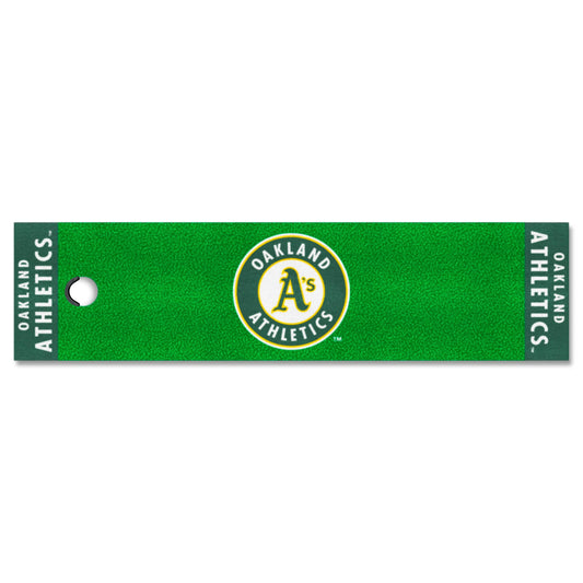 Oakland Athletics Putting Green Mat - 1.5ft. x 6ft. - Oakland Athletics