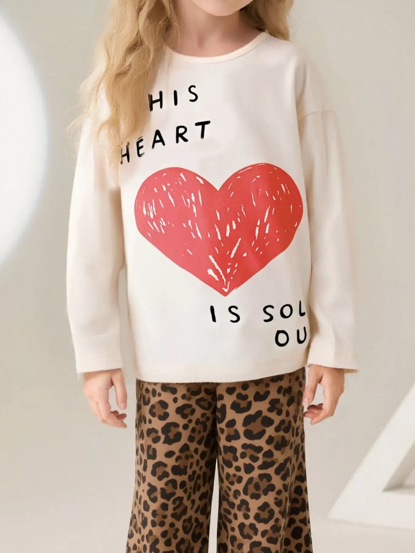 Children's Heart Long Sleeve Casual T-Shirt - Trendsi - Flyclothing LLC