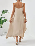 Scoop Neck Midi Cami Dress - Trendsi