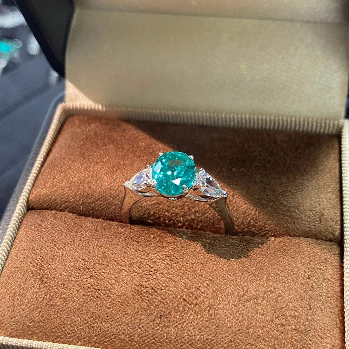 Topaz 925 Sterling Silver Oval Ring - Trendsi - Flyclothing LLC