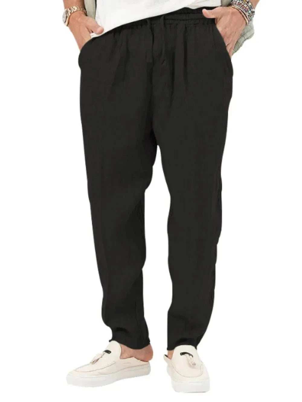 Men's Plus Size Drawstring Pants with Pockets - Trendsi - Flyclothing LLC