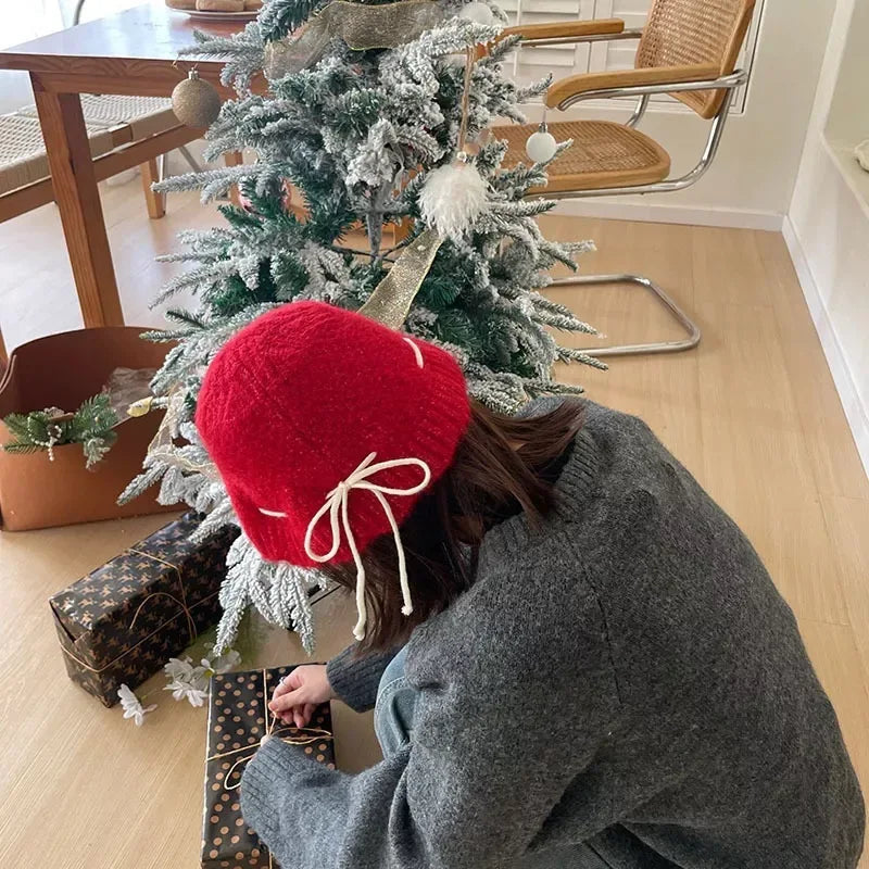 Drawstring Knitted Hat - Trendsi - Flyclothing LLC