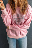 Graphic Round Neck Long Sleeve Sweatshirt - Trendsi - Flyclothing LLC