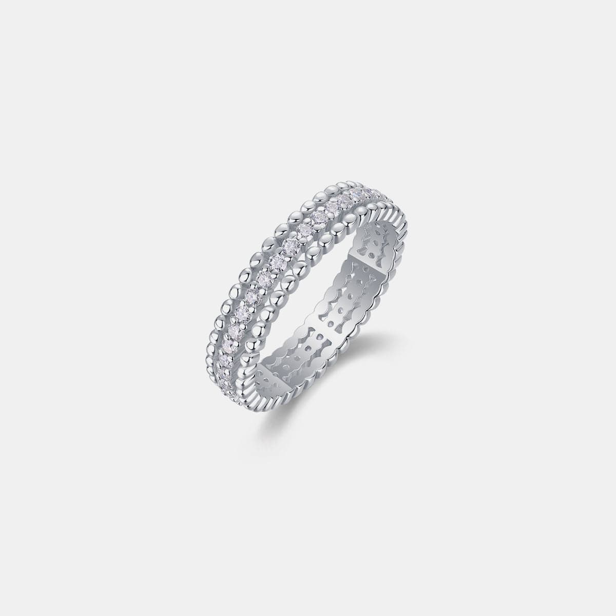 Moissanite 925 Sterling Silver Ring - Trendsi