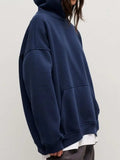 Pocketed Dropped Shoulder Long Sleeve Hoodie - Trendsi - Flyclothing LLC