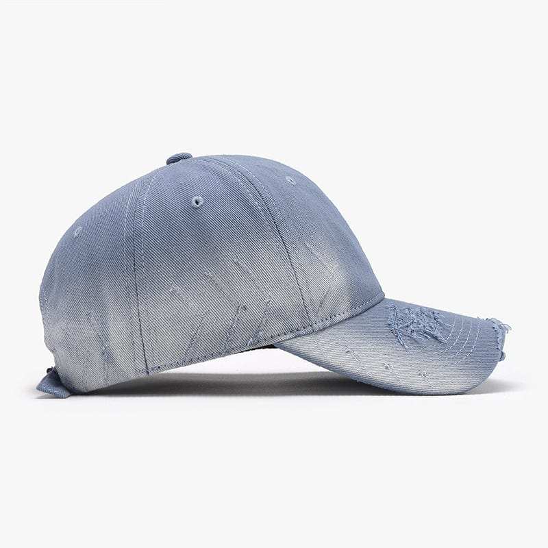Distressed Adjustable Cotton Hat - Trendsi - Flyclothing LLC