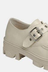 Forever Link Buckled Platform Lug Sole Loafers - Trendsi