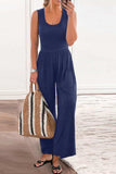 Full Size Scoop Neck Wide Strap Jumpsuit - Trendsi - Flyclothing LLC
