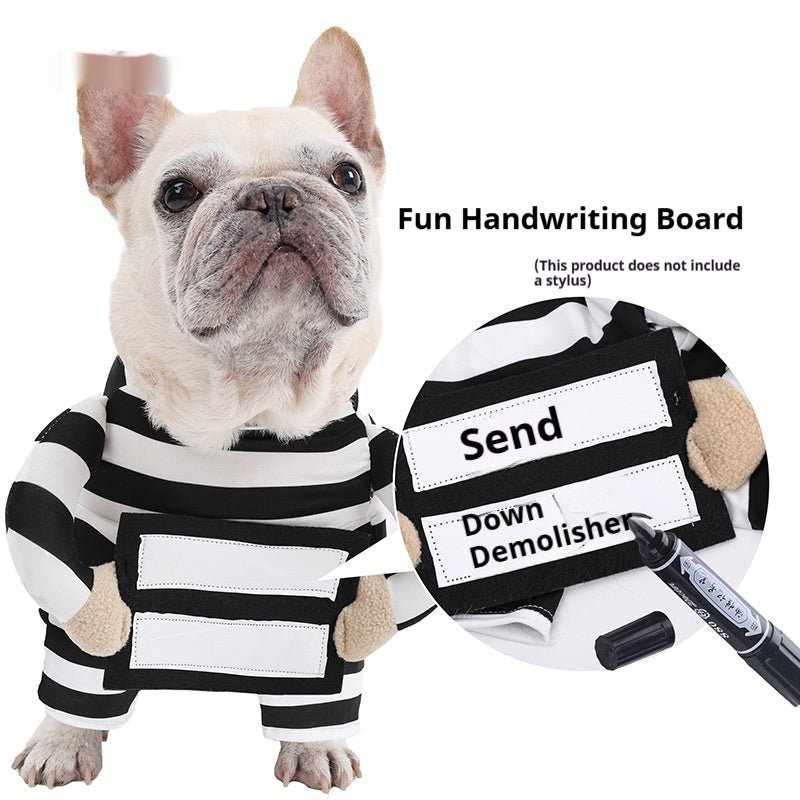 Dog Halloween Pet Costume Striped Funny Clothes - My Store - Flyclothing LLC