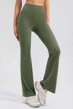 High Waist Straight Active Pants - Trendsi - Flyclothing LLC