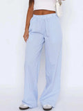 Pocketed Striped Wide Leg Pants - Trendsi - Flyclothing LLC
