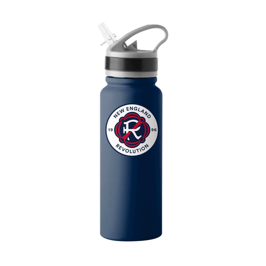 New England Revolution 25oz Logo SingleWall FlipTop Bottle - Logo Brands - Flyclothing LLC