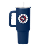 New England Revolution 40oz Flipside Powder Coat Tumbler - Logo Brands - Flyclothing LLC