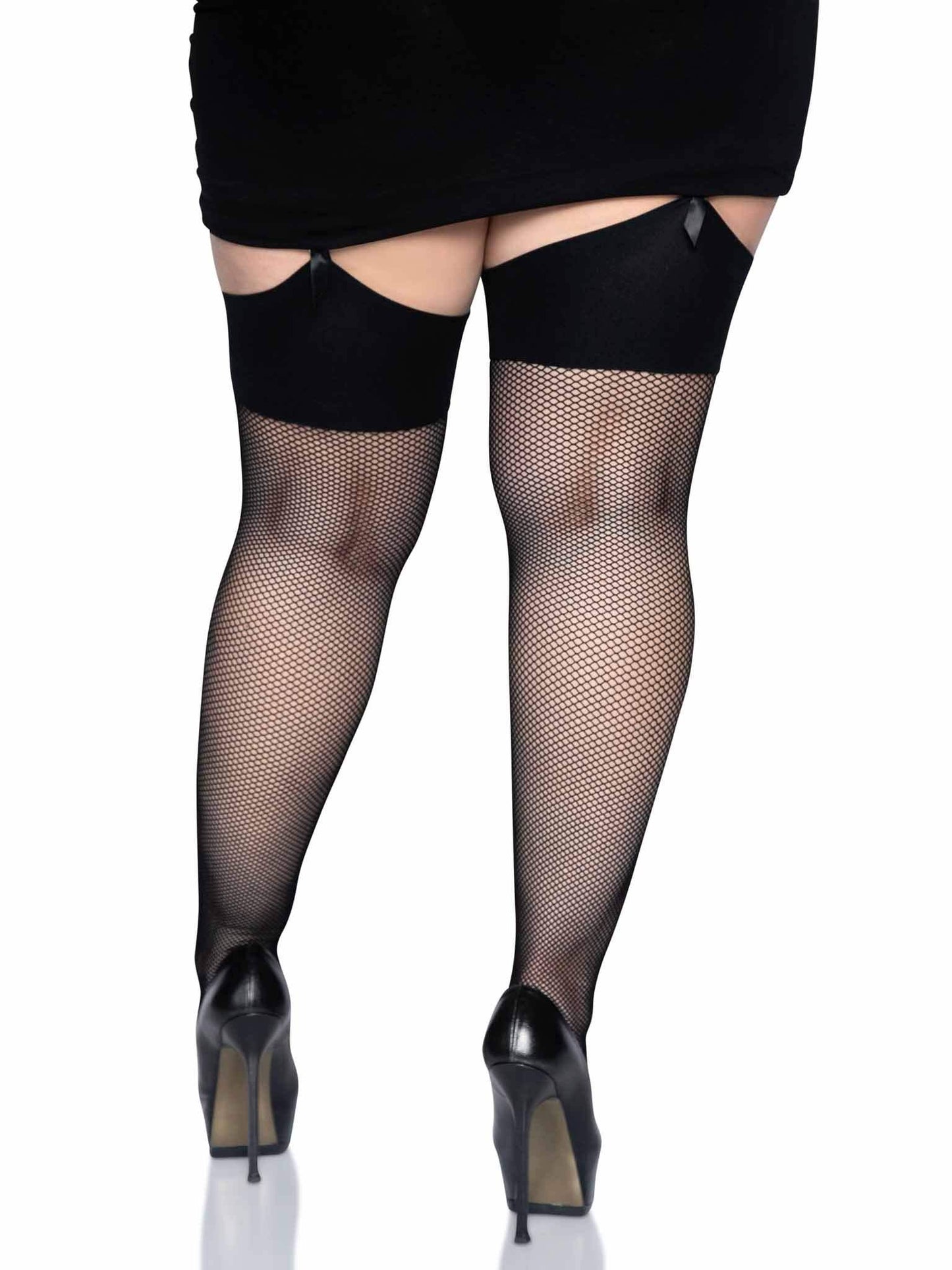 Lucy Fishnet Thigh High Stockings