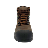 AdTec Men's 6" Brown waterproof composite safety toe leather work boot - AdTec
