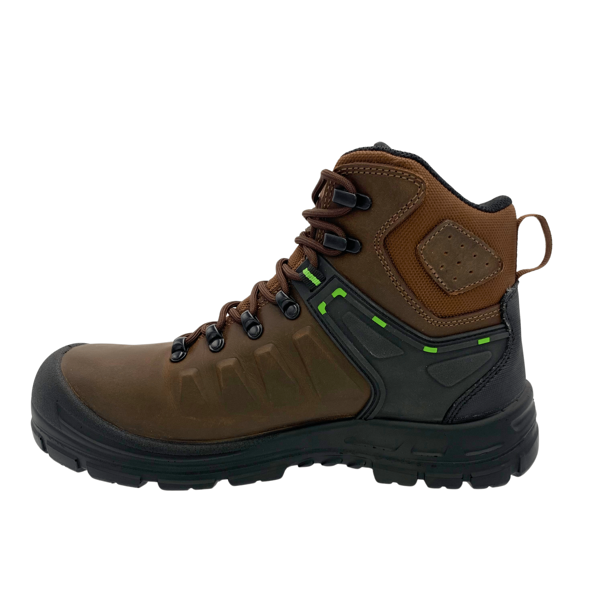 AdTec Men's 6" Brown waterproof composite safety toe leather work boot - AdTec - Flyclothing LLC