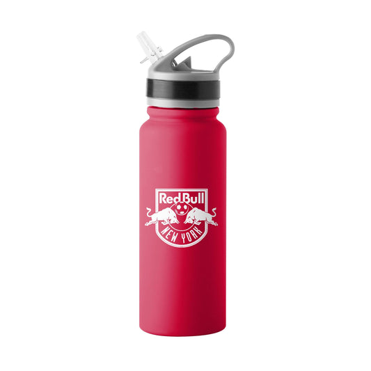 New York Red Bulls 25oz Logo SingleWall FlipTop Bottle - Logo Brands - Flyclothing LLC