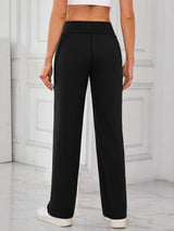 Lovelet High Waist Active Pants with Pockets - Trendsi - Flyclothing LLC