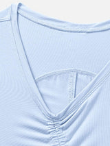 Drawstring Ruched Wide Strap Active Tank - Trendsi - Flyclothing LLC