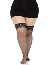 Nicole Fishnet Thigh High Stockings