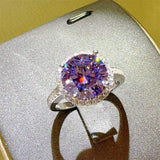 3 Carat Moissanite Zircon 925 Sterling Silver Ring - Trendsi - Flyclothing LLC