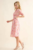 And The Why Full Size Smocked Waist Printed Midi Dress - Trendsi - Flyclothing LLC