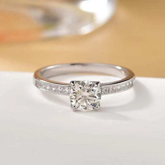 2 Carat Moissanite Zircon 925 Sterling Silver Ring - Trendsi - Flyclothing LLC