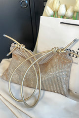Rhinestone Knotted Strap Crossbody Bag - Trendsi