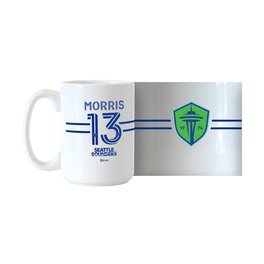 Seattle Sounders Jordan Morris 15oz Sublimated Mug - Logo Brands - Flyclothing LLC