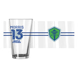 Seattle Sounders 16oz Jordan Morris Pint Glass
