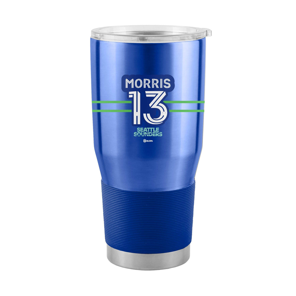 Seattle Sounders 30oz Jordan Morris Stainless Steel Tumbler - Logo Brands - Flyclothing LLC
