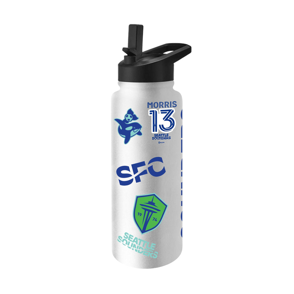 Seattle Sounders 34oz Jordan Morris Quencher Bottle - Logo Brands - Flyclothing LLC