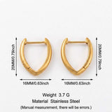 Gold-plated V Shaped Earrings - My Store - Flyclothing LLC