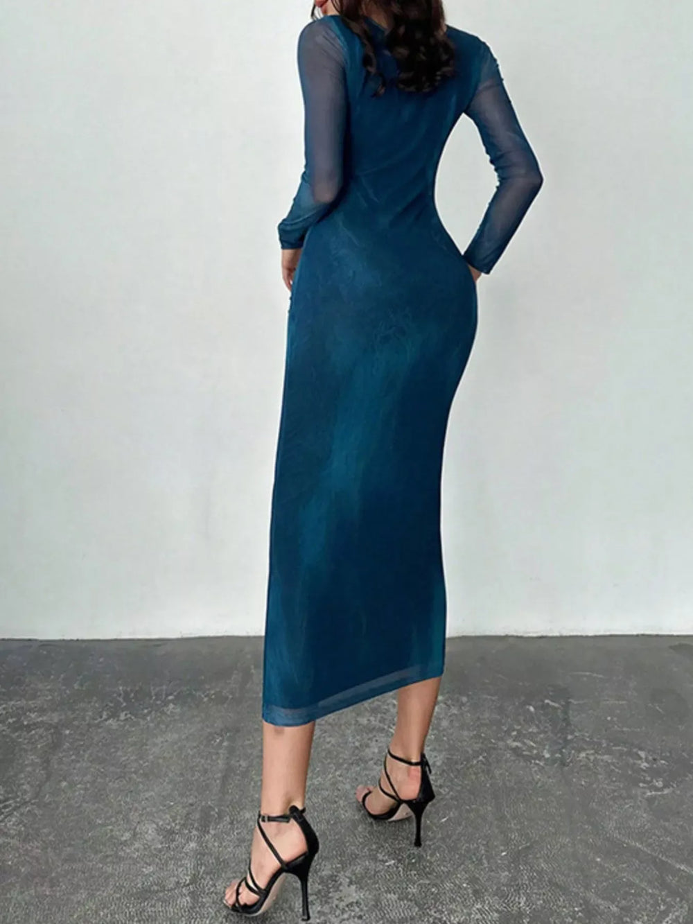 Tie-Dye Bodycon Maxi Dress - Trendsi - Flyclothing LLC