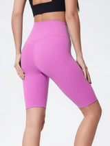 Millennia High Rise Wide Waistband Active Shorts - Trendsi - Flyclothing LLC