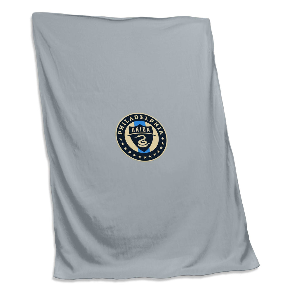 Philadelphia Union Gray Sweatshirt Blanket - Logo Brands - Flyclothing LLC