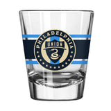 Philadelphia Union 2oz Stripe Shot Glass - Logo Brands - Flyclothing LLC
