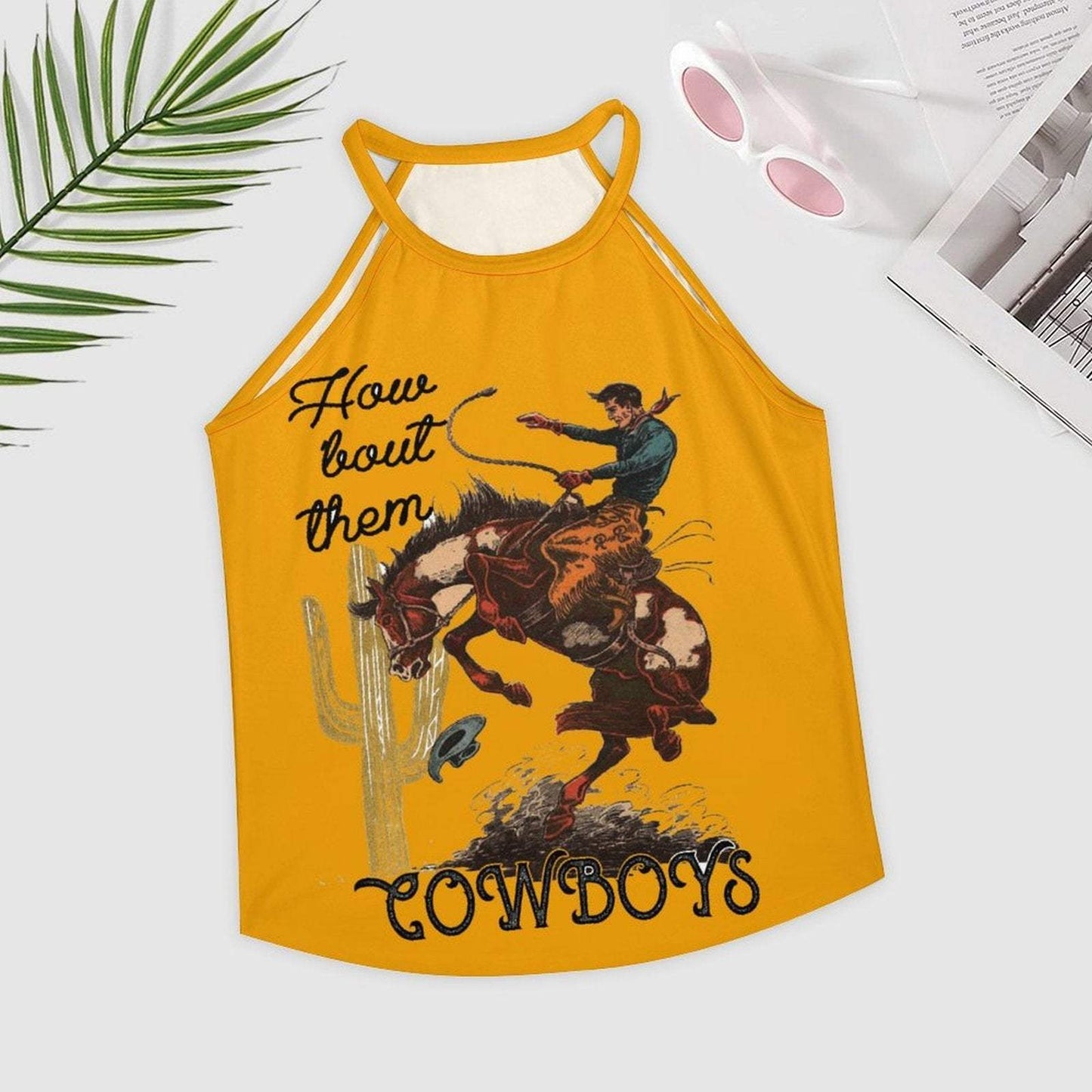 Baha Ranch How Bout Them Cowboys Vintage Western Tank Top - Baha Ranch Western Wear - Flyclothing LLC
