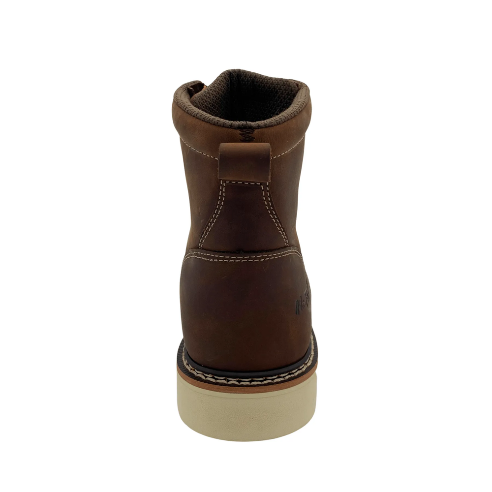 AdTec Men Brown Meadow 6" Round Toe Work Boot - AdTec