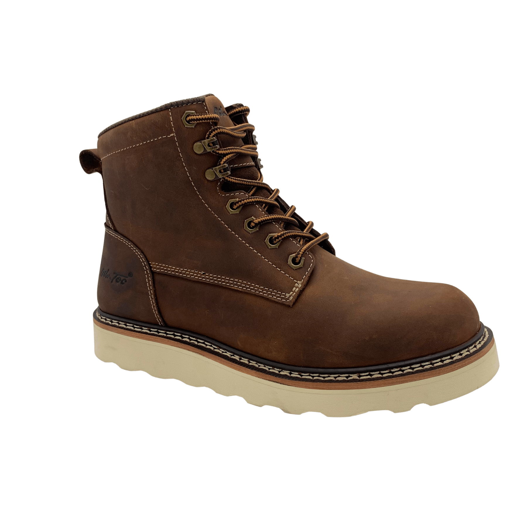 AdTec Men Brown Meadow 6" Round Toe Work Boot - AdTec - Flyclothing LLC