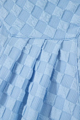 Checkered Pocketed Wide Leg Overalls - Trendsi - Flyclothing LLC