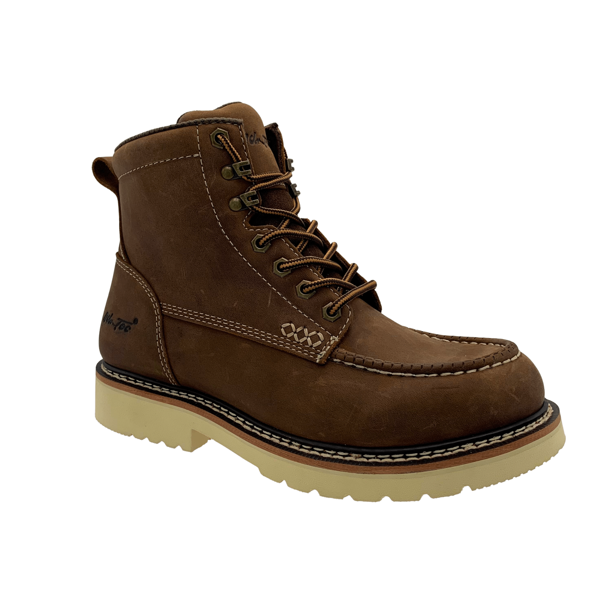 AdTec Men Brown Men's Apex 6" SR Moc-Toe - AdTec - Flyclothing LLC