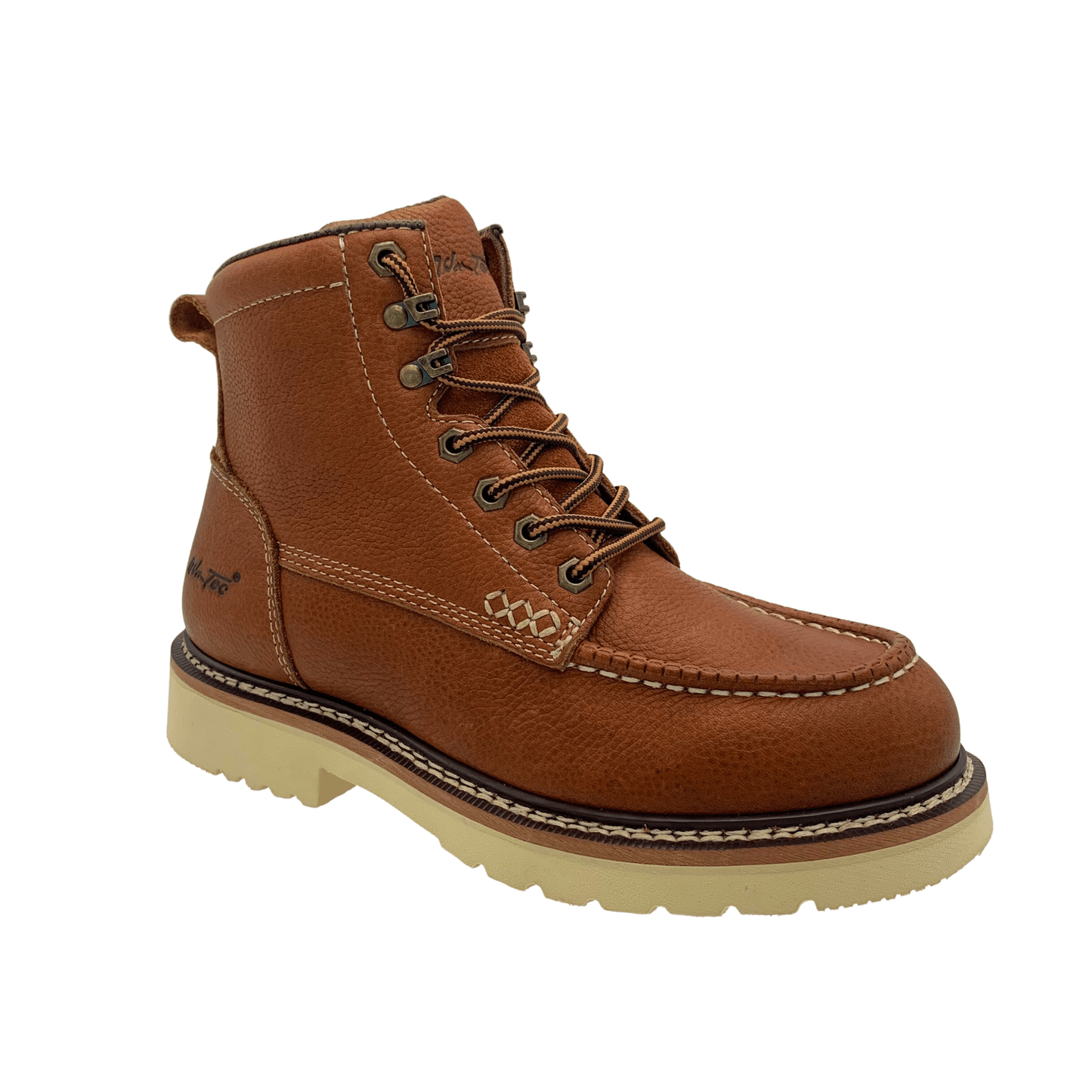 AdTec Men Tumble Brown Men's Apex 6" SR Moc-Toe - AdTec - Flyclothing LLC