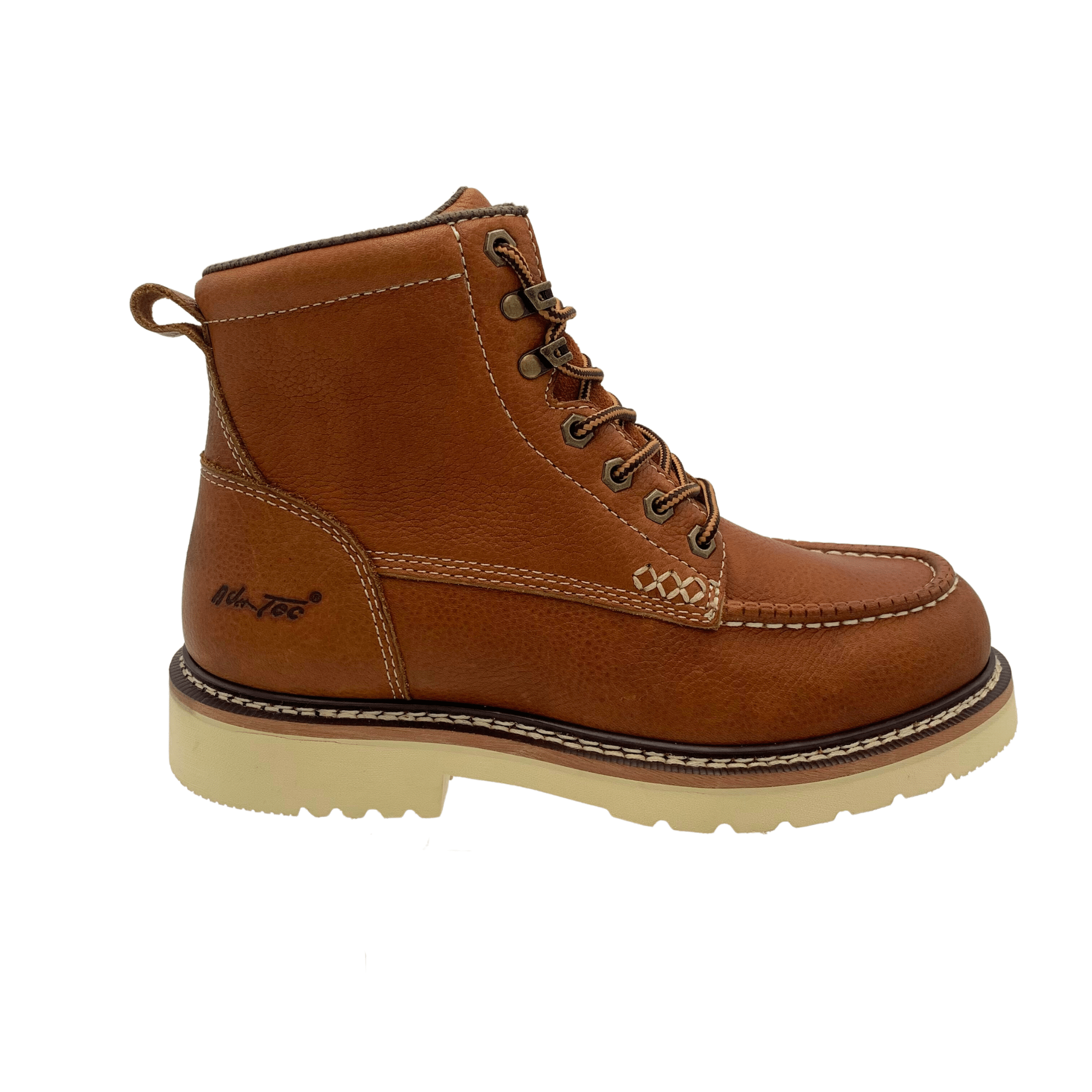 AdTec Men Tumble Brown Men's Apex 6" SR Moc-Toe - AdTec - Flyclothing LLC