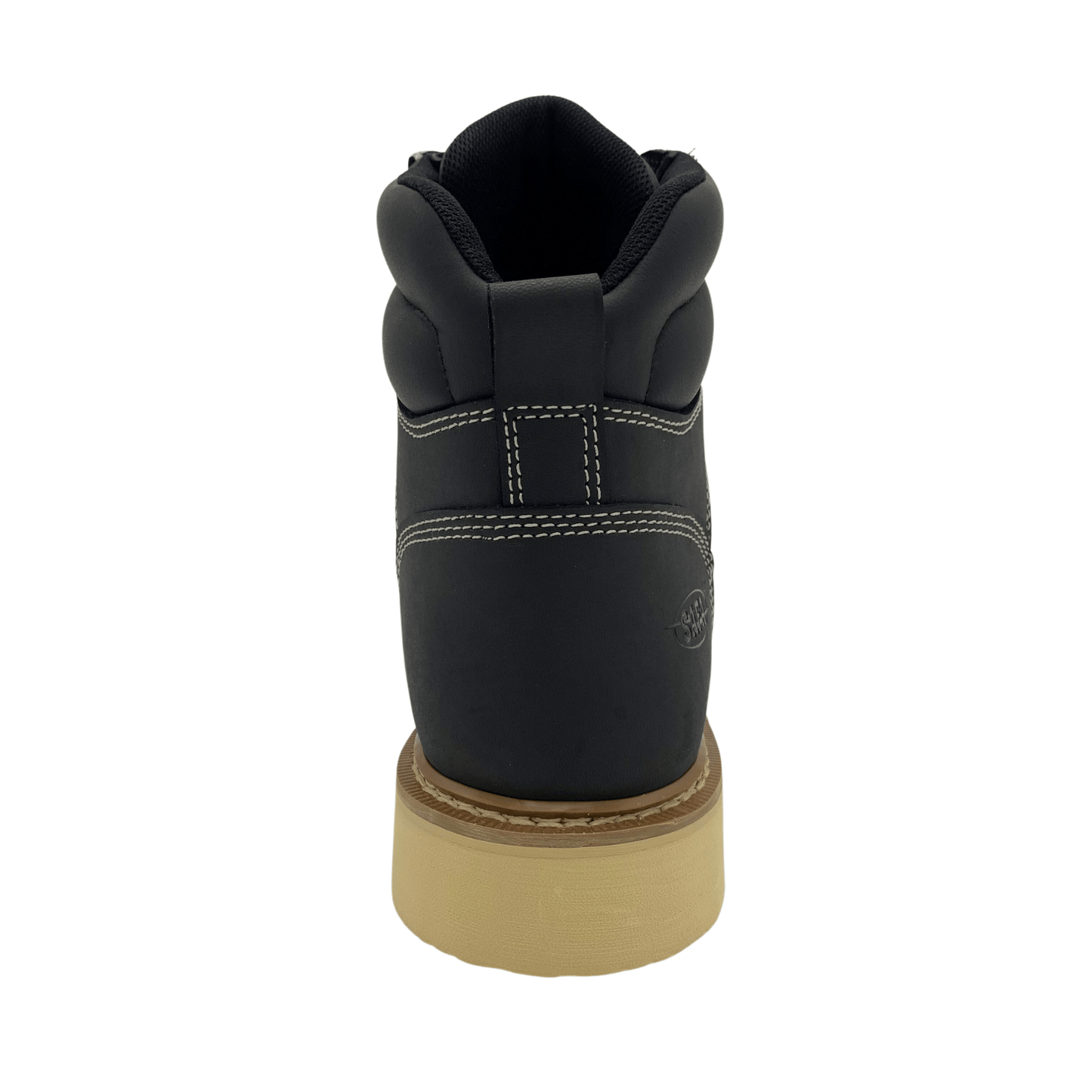 SAFA Men's 6" Black Leather Defined Heel Cap Toe Work Boot - SAFA - Flyclothing LLC