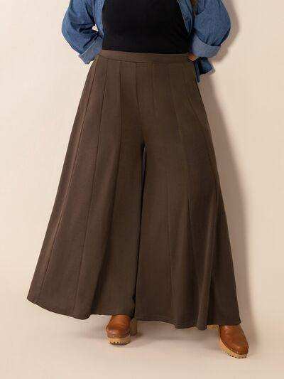 Plus Size Wide Leg Pants with Pockets - Trendsi - Flyclothing LLC