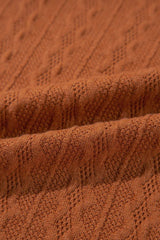Textured Pocketed Open Front Long Sleeve Cover Up - Trendsi - Flyclothing LLC