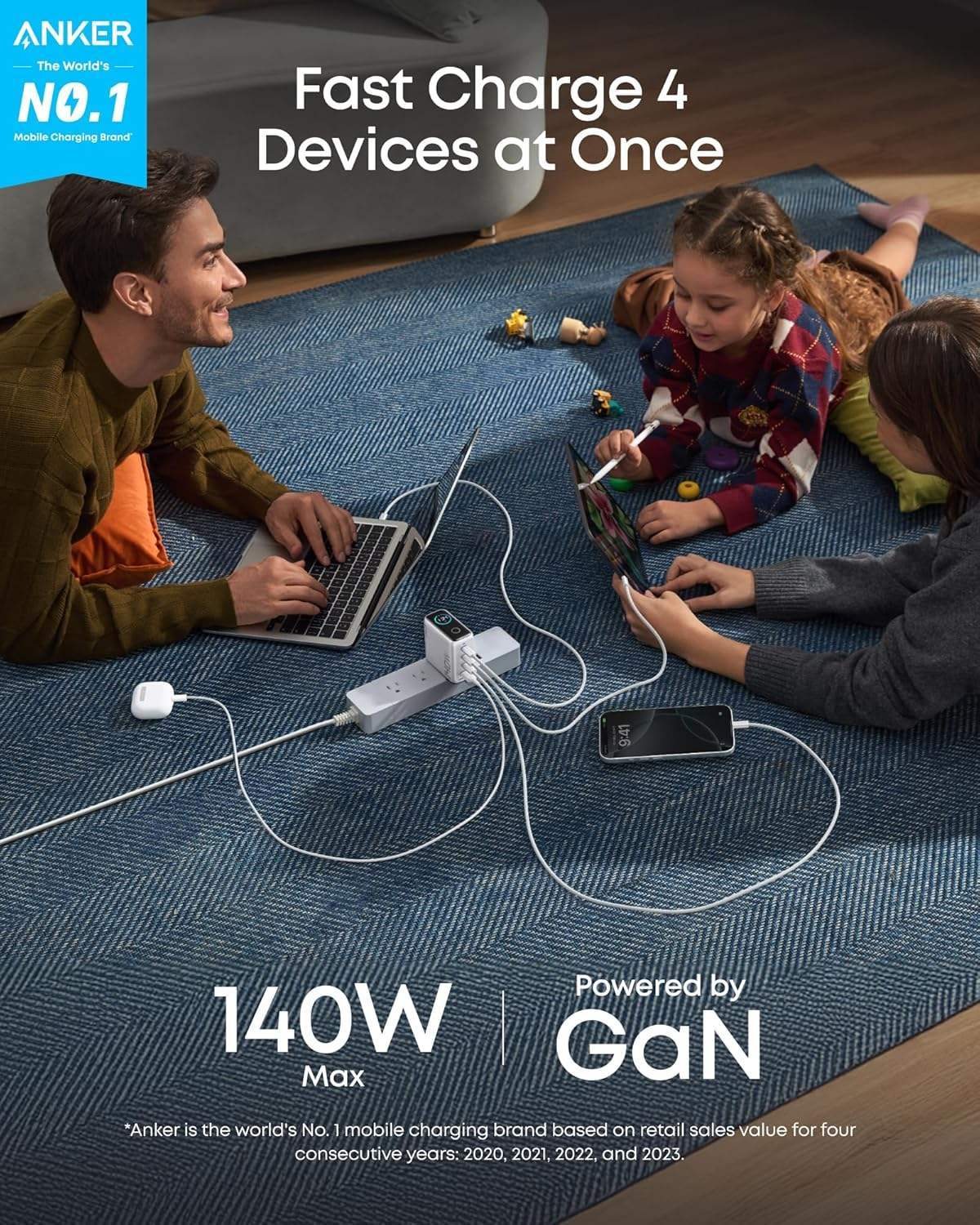 Anker Laptop Power Bank (25K, 165W, Built-In and Retractable Cables) - Anker - Flyclothing LLC
