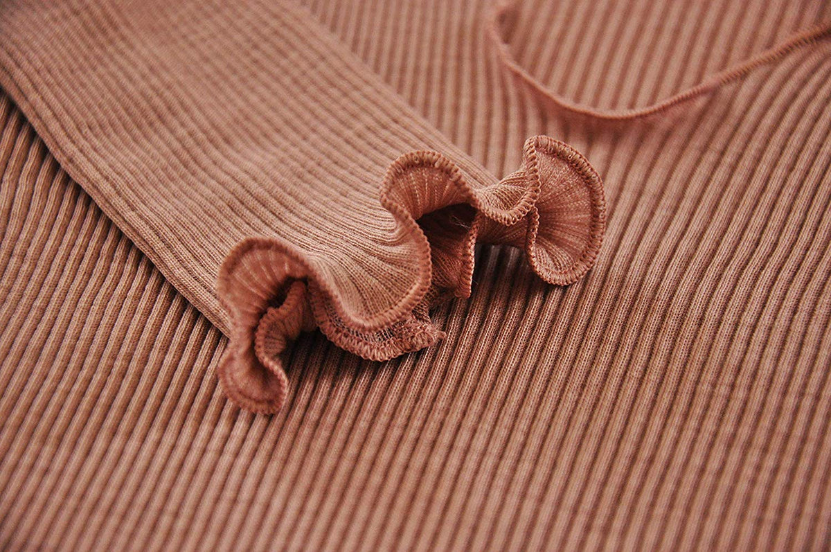 EGI Luxury Wool Silk V-Neck Long Sleeve Top. Proudly Made in Italy (1493) - tittimitti - Flyclothing LLC