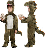 Realistic T-rex Costume Outfit Dinosaur Jumpsuit with Egg for Kids Toddler Halloween Dress-up Party - SHOMICOBOUTIQUE - Flyclothing LLC